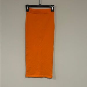 Zara Vibrant Orange Pencil Skirt